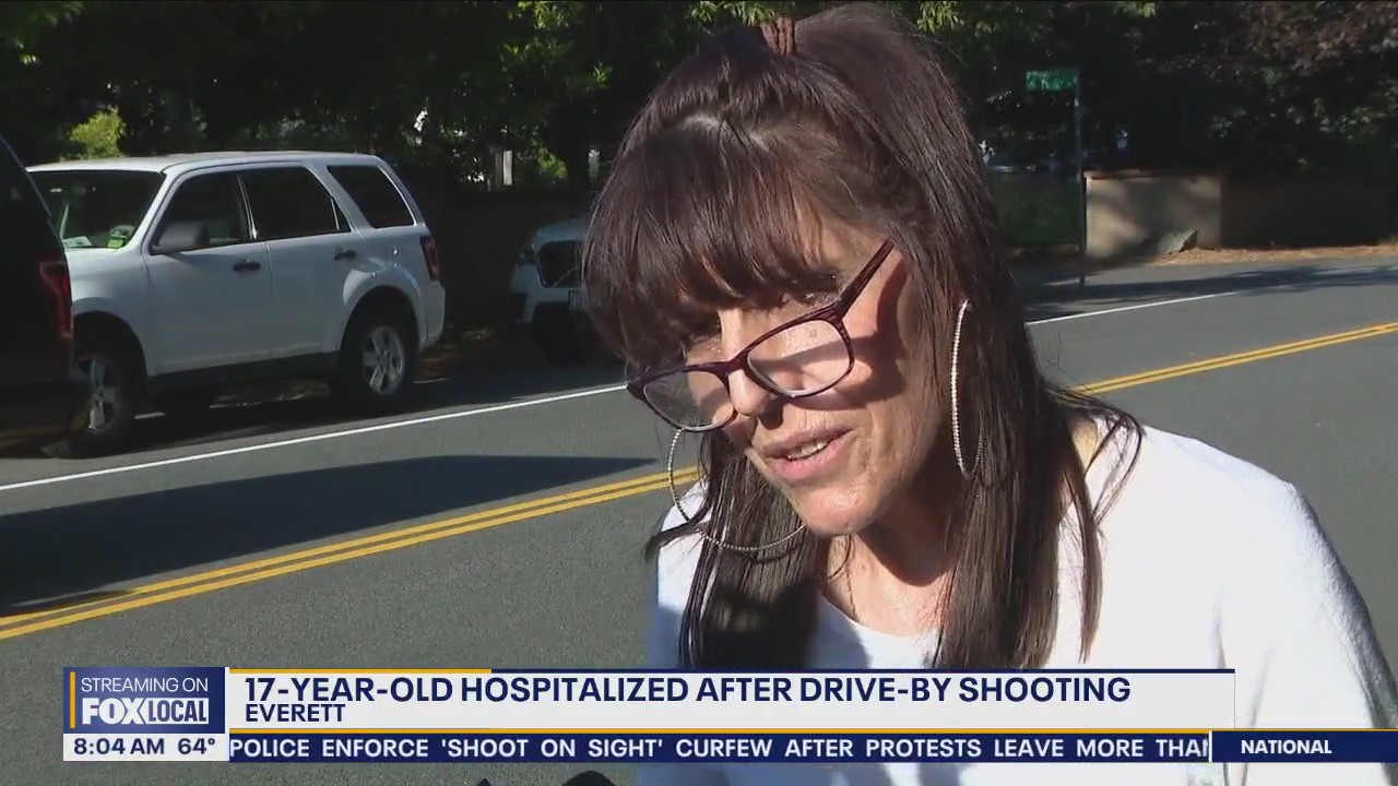 Everett 17-year-old hospitalized after drive-by shooting