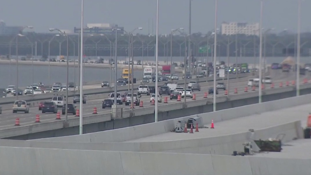 Traffic changes on Howard Frankland Bridge