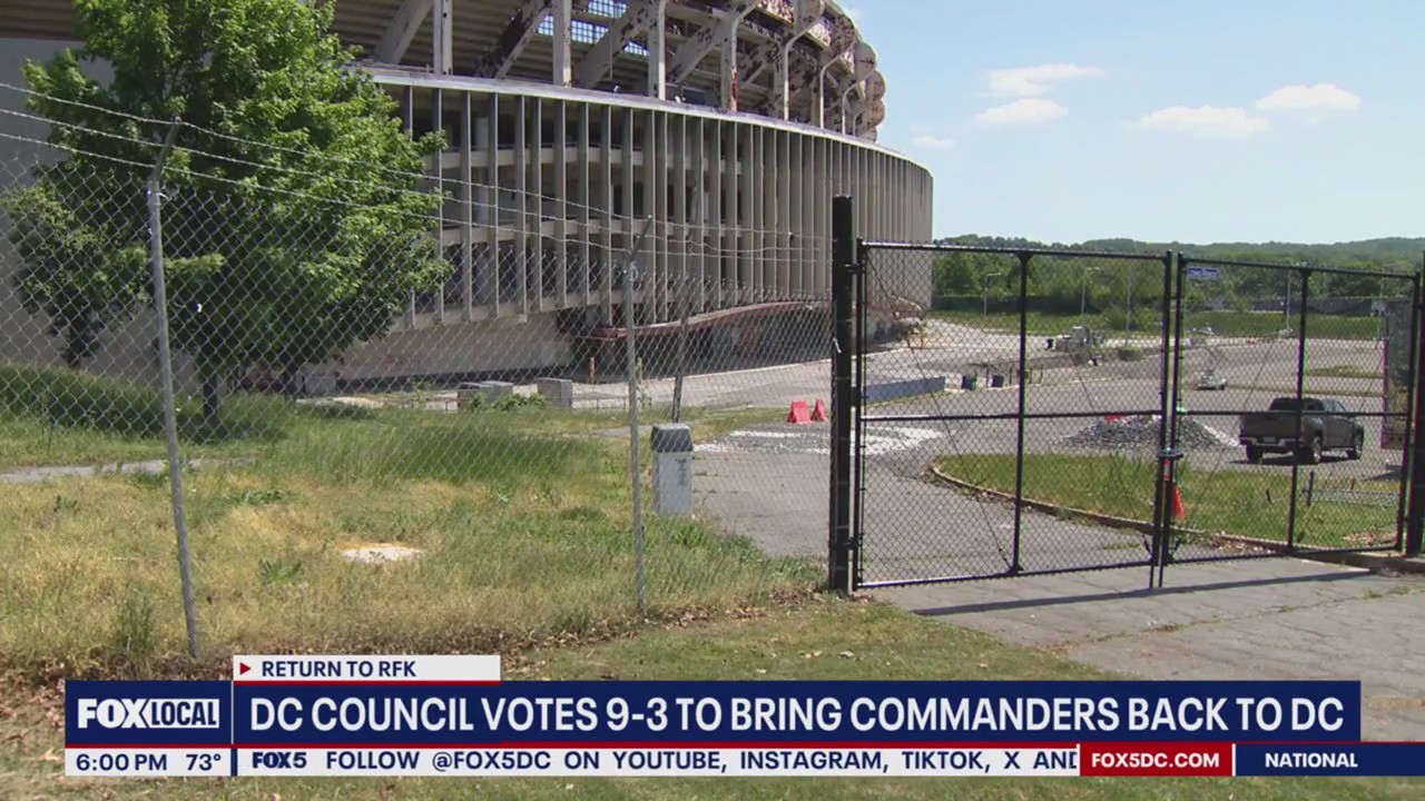 DC Council votes 9-3 to bring Commanders back to DC