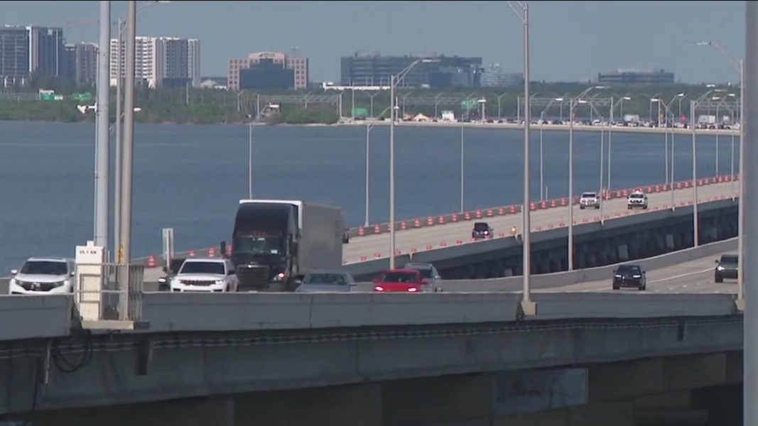 Demolition begins on 1960s span of the Howard Frankland Bridge
