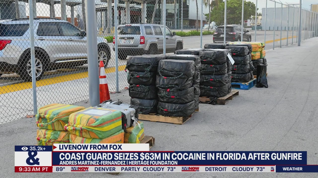 $63M in cocaine seized after shootout at sea