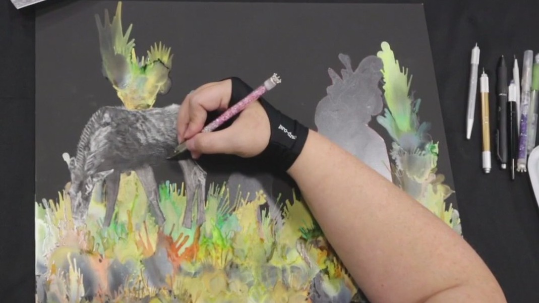 Florida artist creates unique art one 'scratch' at a time