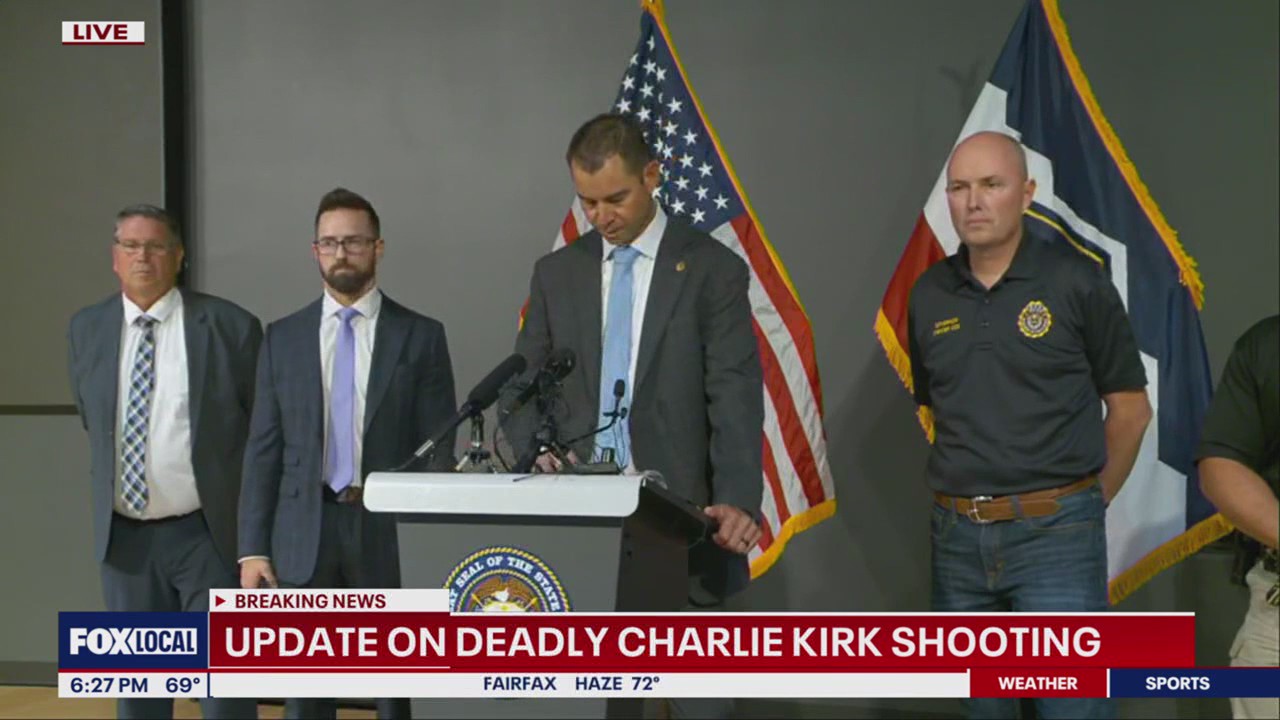 Officials provide update on deadly shooting of Charlie Kirk