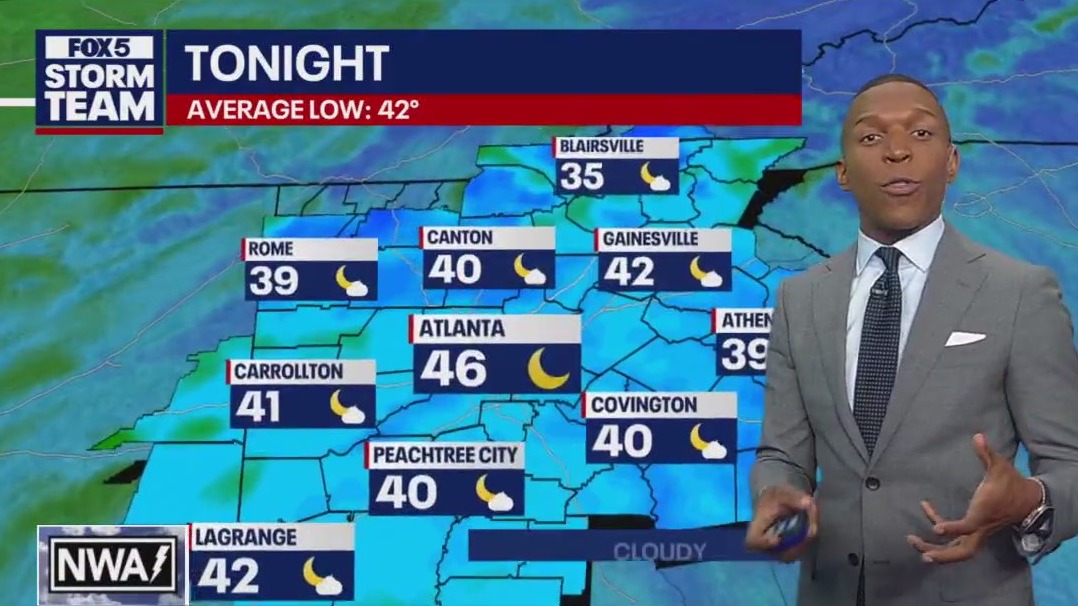 Weekend evening forecast update
