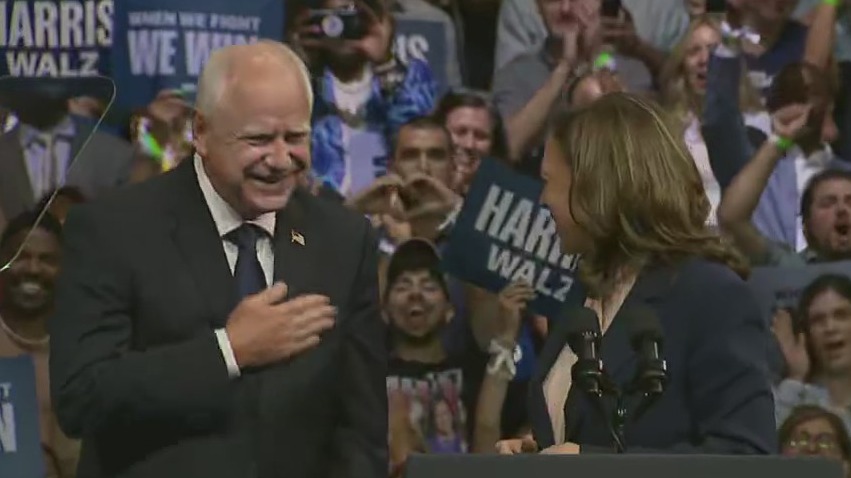 Kamala Harris explains what she saw in Tim Walz