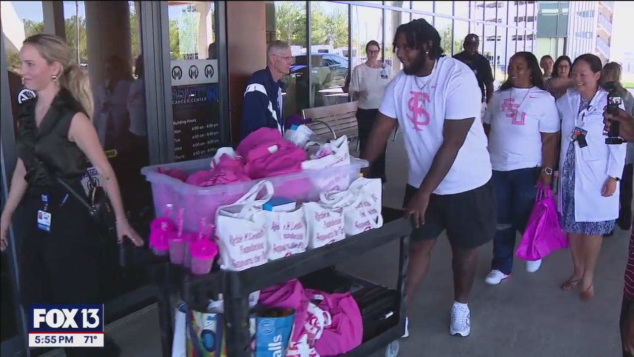 Florida State football player gives back