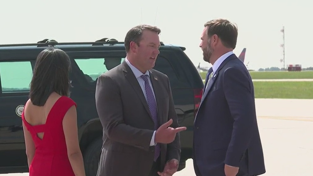 Vice President JD Vance arrives in Atlanta