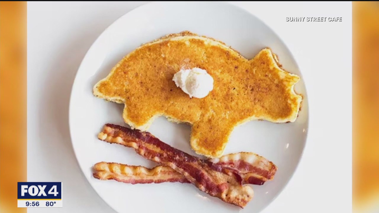 Dino-themed pancake recipe from Sunny Street Café