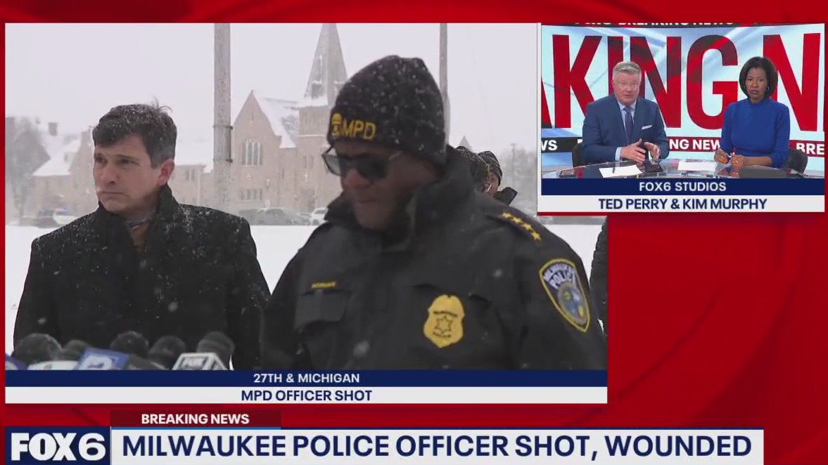 MPD chief: Suspect dead, officer wounded