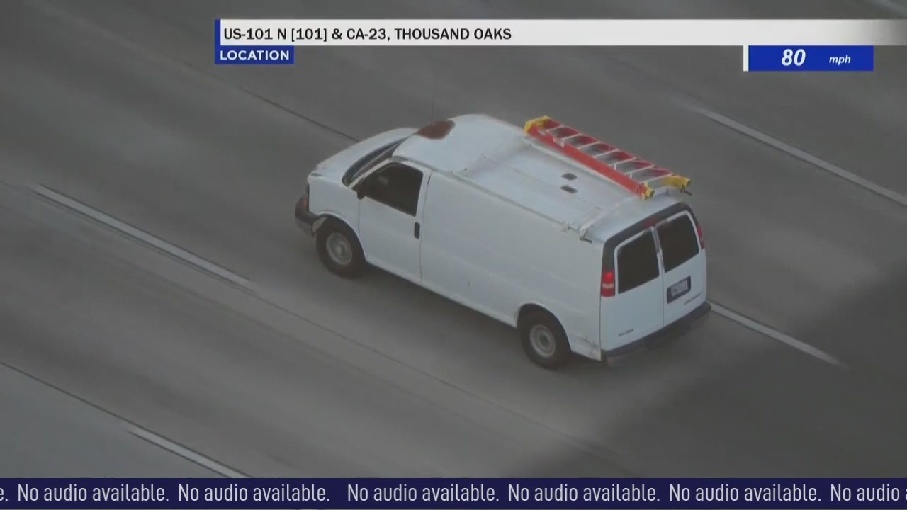 Van clocked at 90 mph in police chase