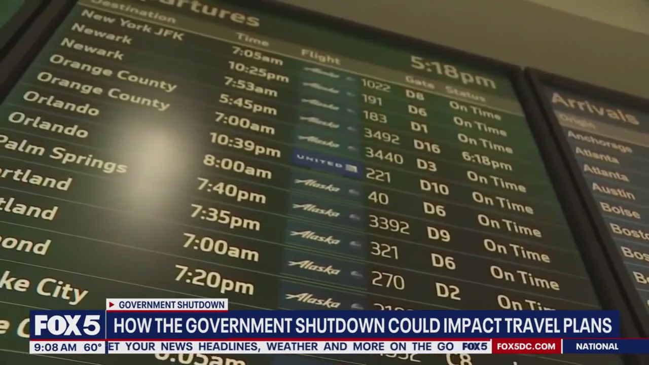 Could government shutdown impact travel plans?