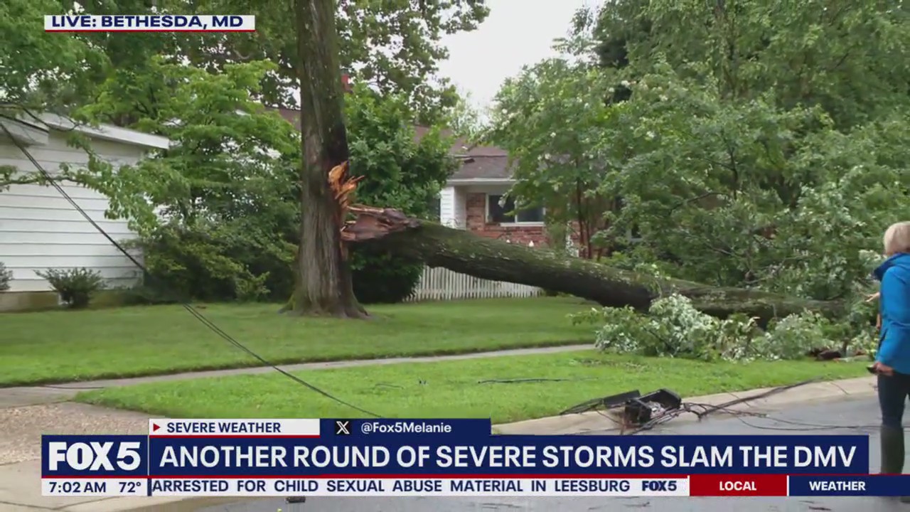 Severe storms pound DC region