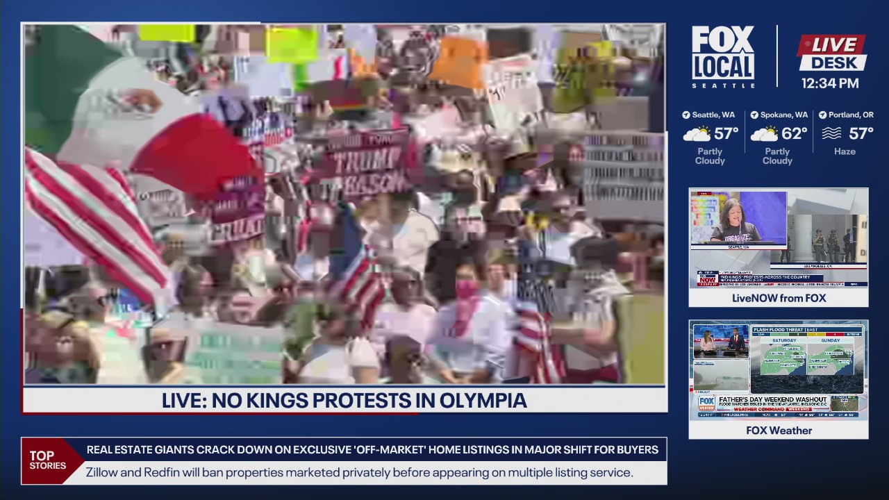 Thousands gather at No Kings protest in Olympia
