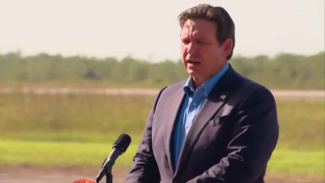 Gov. DeSantis on flights out of Alligator Alcatraz