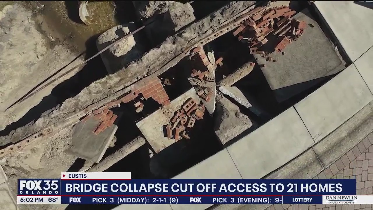 21 homes evacuated after Eustis bridge collapse