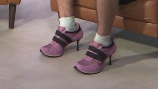 Runner aims to break world record for fastest marathon in high heels — for a cause