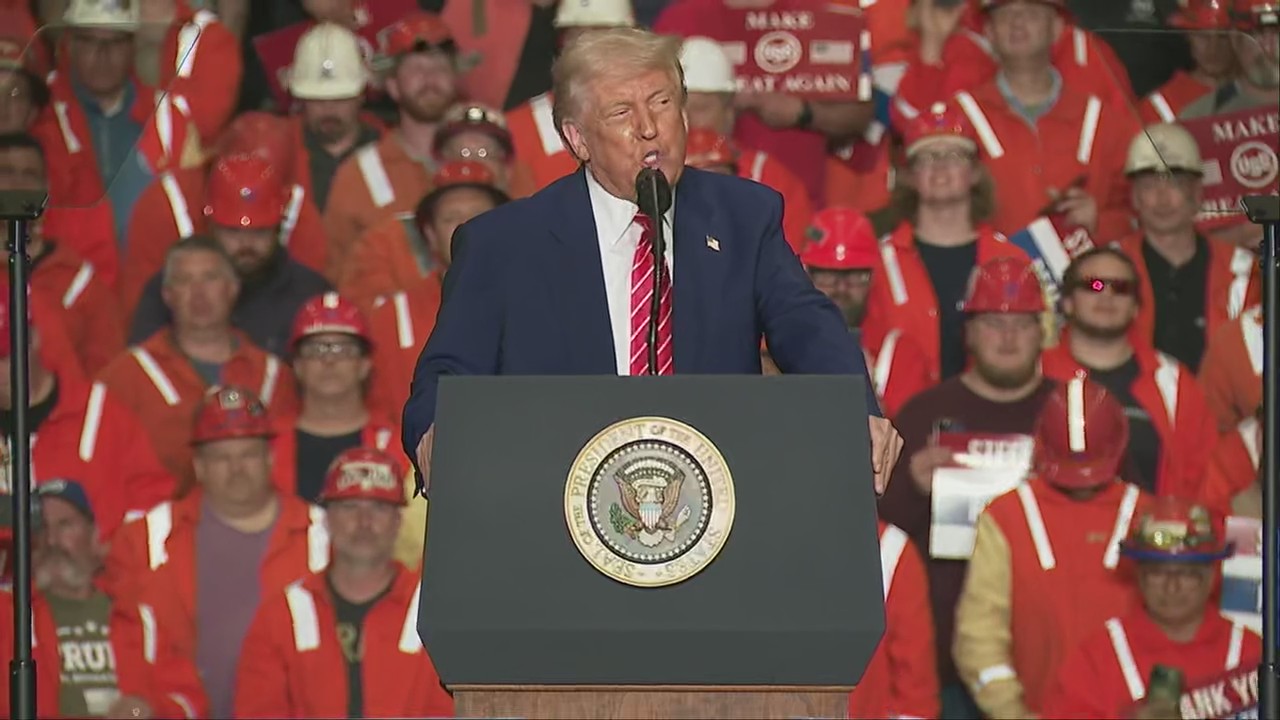 Trump promises to double tariffs on foreign steel