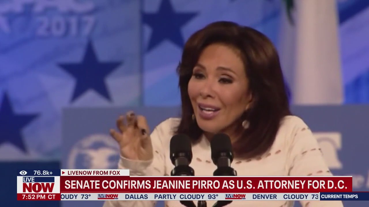 Jeanine Pirro confirmó como fiscal estadounidense para DC
