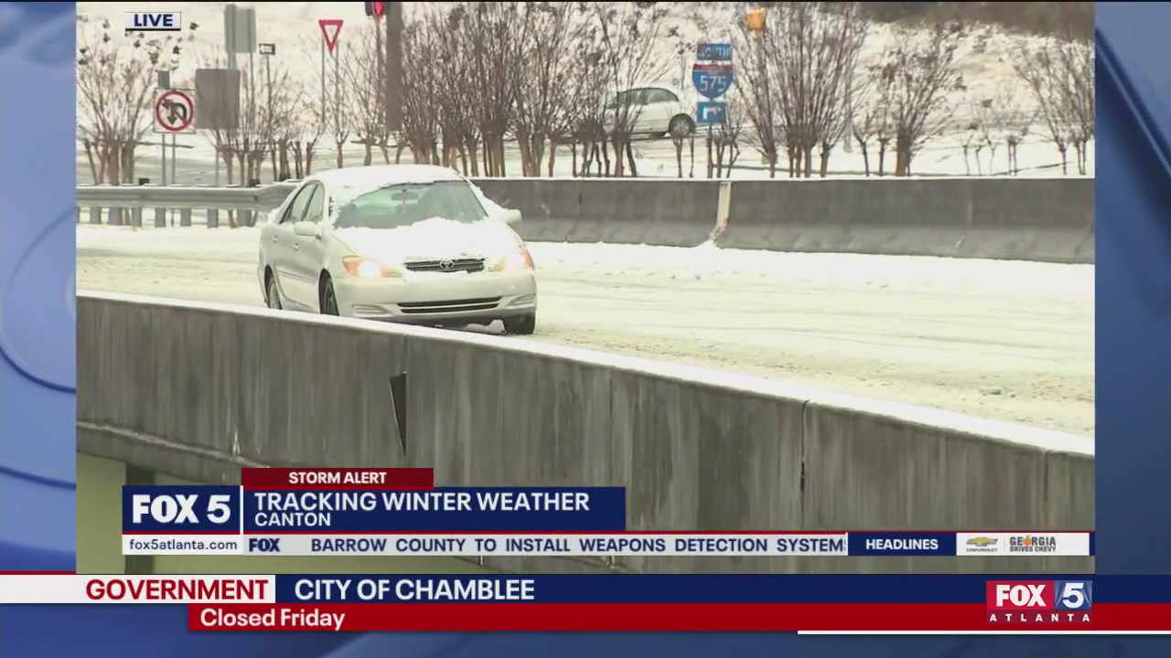 Road conditions in Cherokee County
