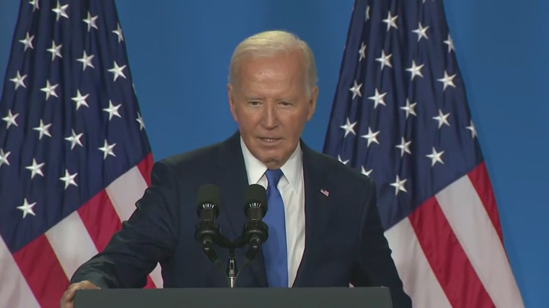 President Biden holds solo news conference
