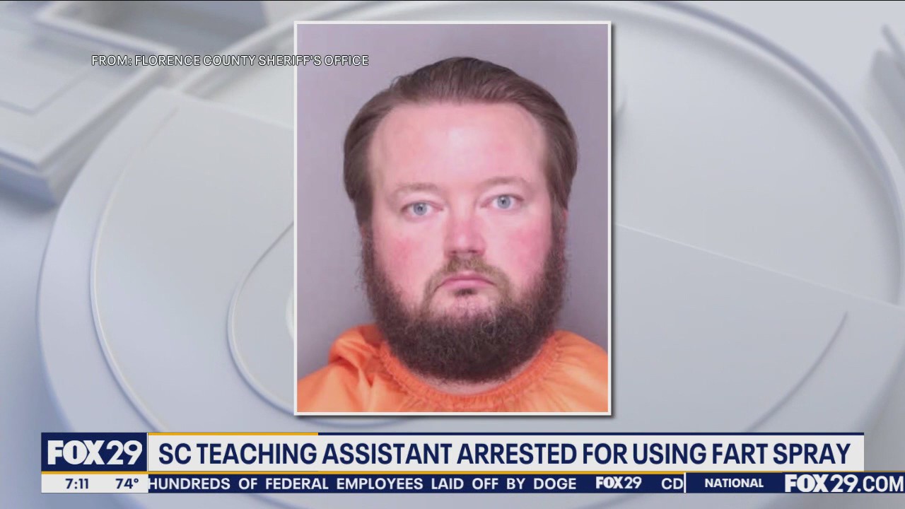 Teaching assistant arrested for using fart spray in school