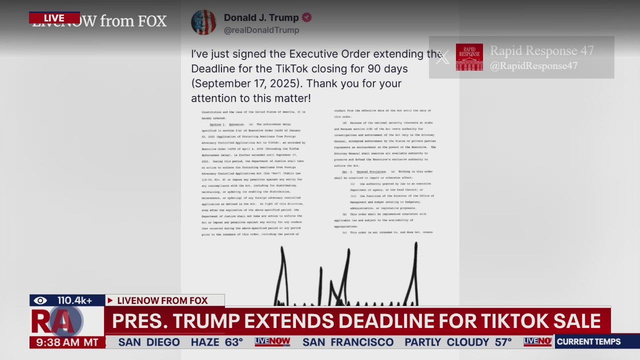 TikTok ban delayed, President Trump signs off on another extension