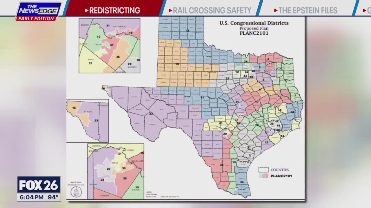 Texas Legislature considers reworking congressional map
