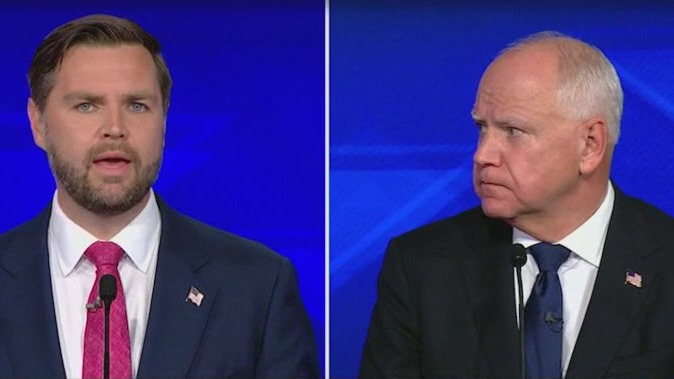 VP candidates clash over economy, rights