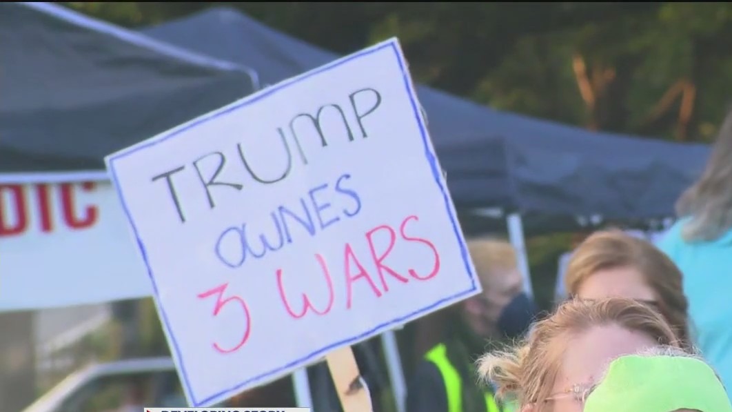 Anti-Trump protest in Atlanta over Iran strikes