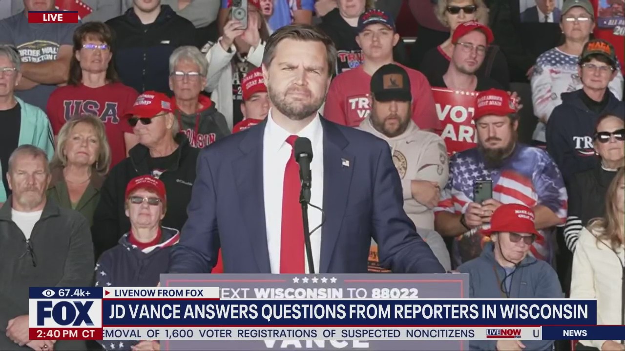 JD Vance delivers remarks in Wausau, Wisconsin