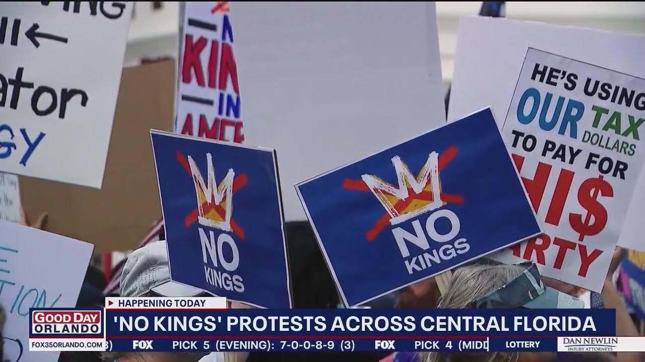 'No Kings' protests Saturday in Orlando, Central Florida