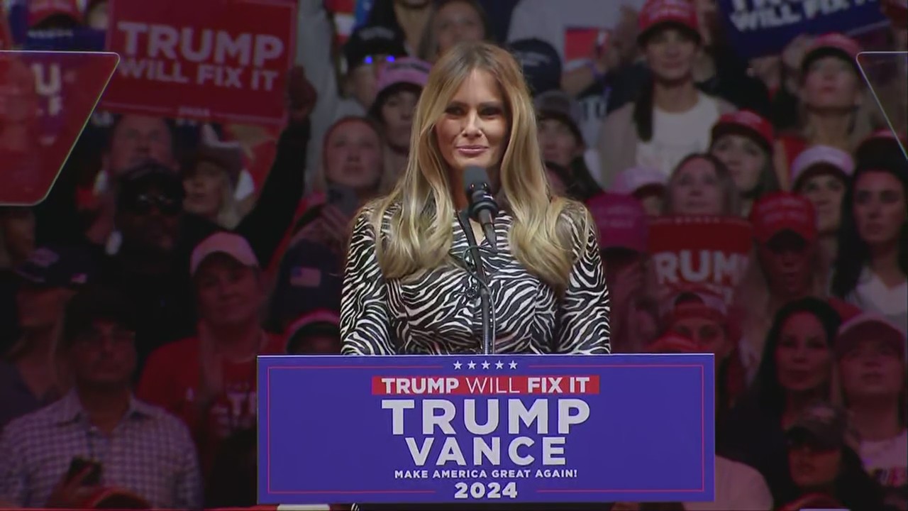 Melania introduces Trump at NYC MSG rally