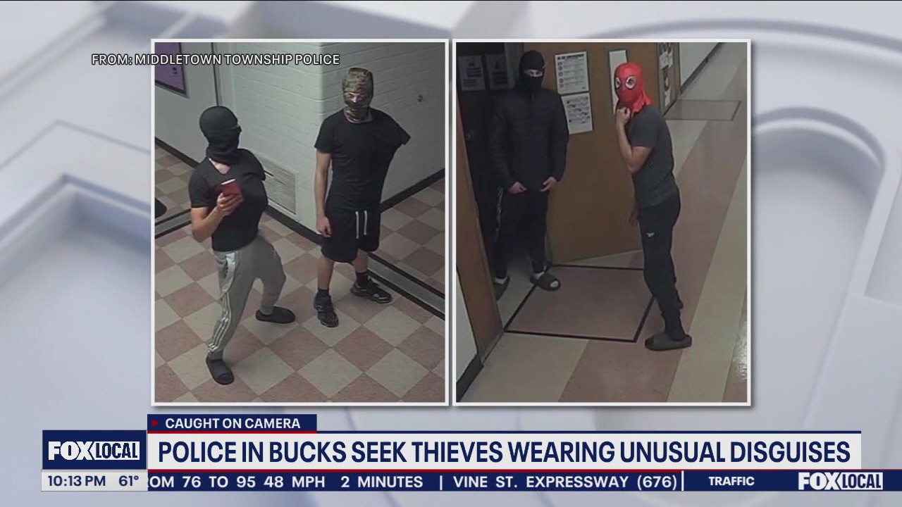 Thief disguised as Spider-Man wanted in Bucks County