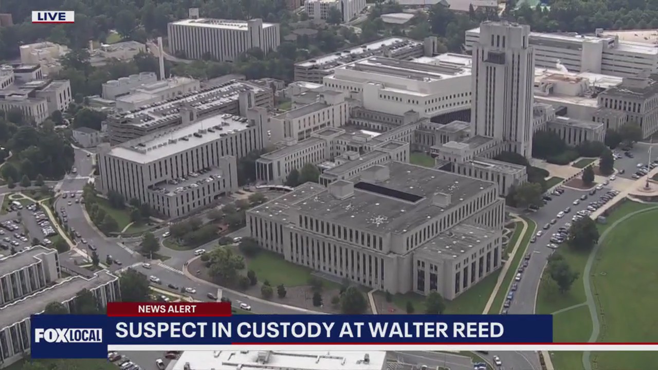Suspect with fake gun in custody at Walter Reed Medical Center