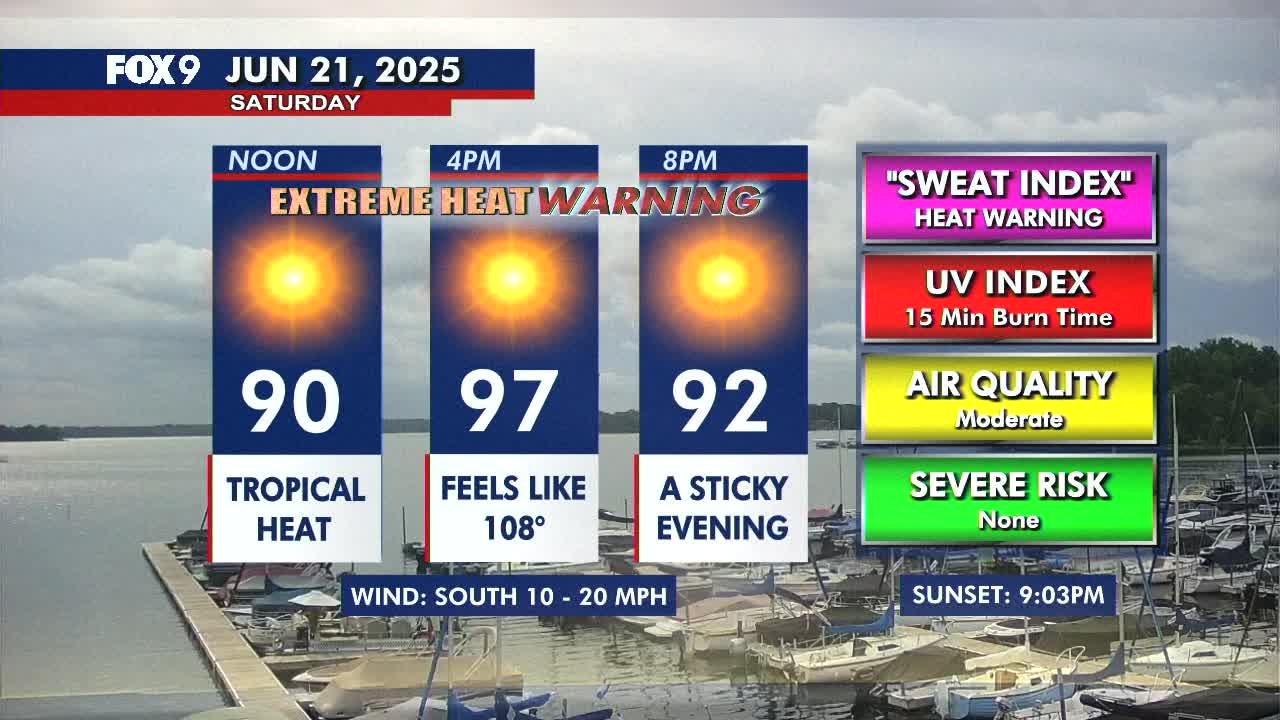 Minnesota weather: Extreme heat warning across the state
