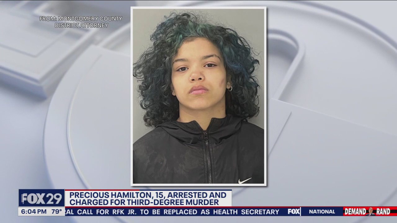 15-year-old Precious Hamilton charged with third-degree murder of teen boy in Jenkintown