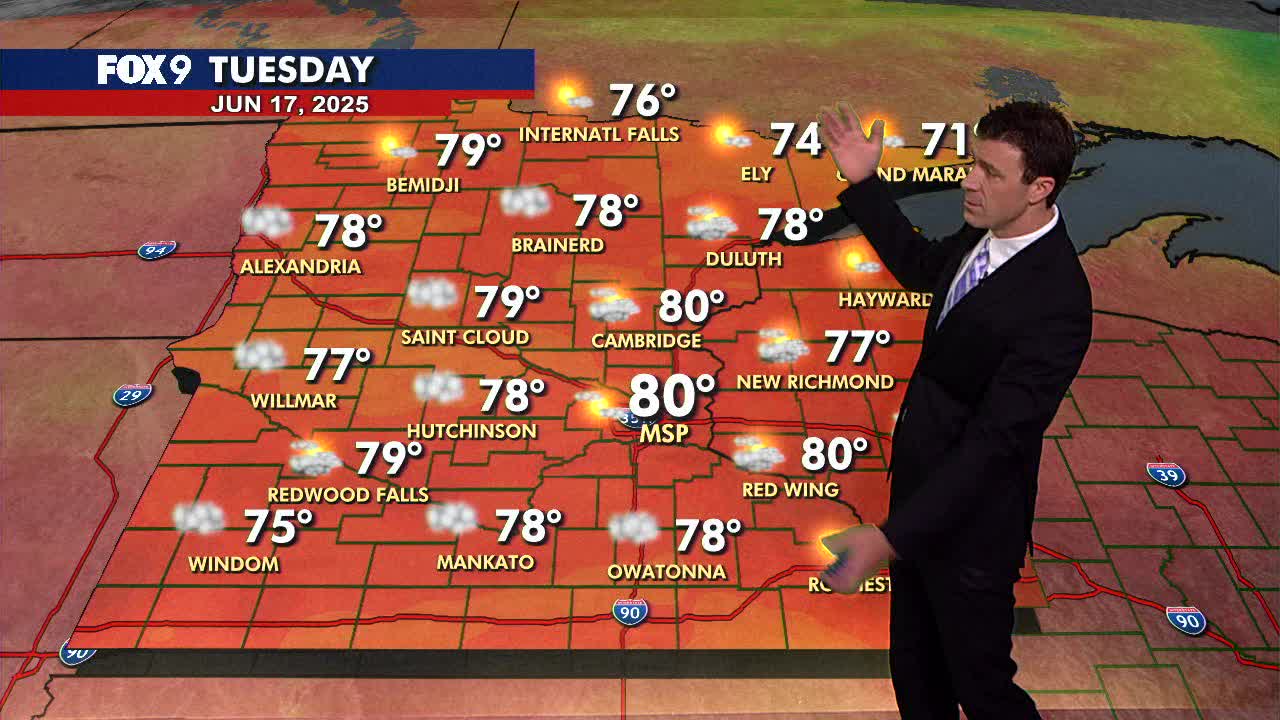 MN weather: Quiet with filtered sunshine Tuesday