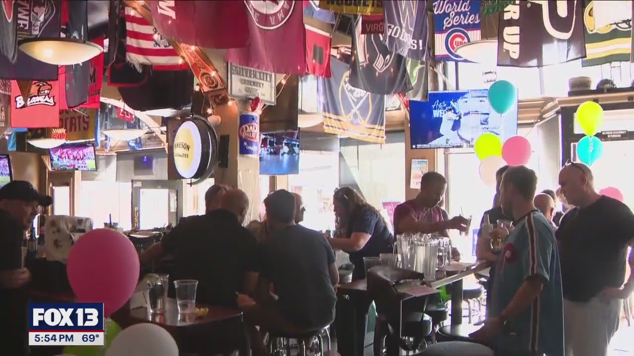 Cancer charity event inside Seattle pub