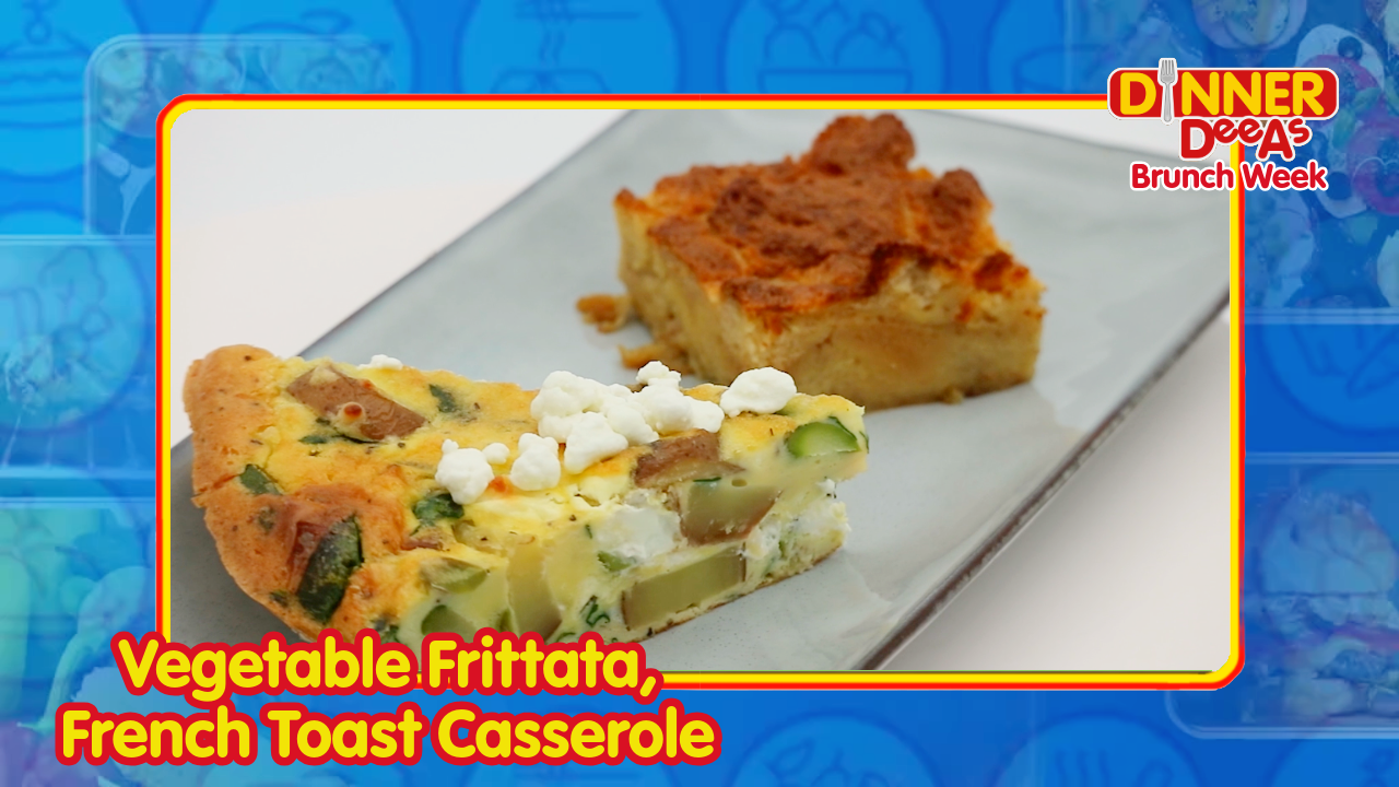 Vegetable Frittata, French Toast Casserole | Dinner DeeAs Brunch Week