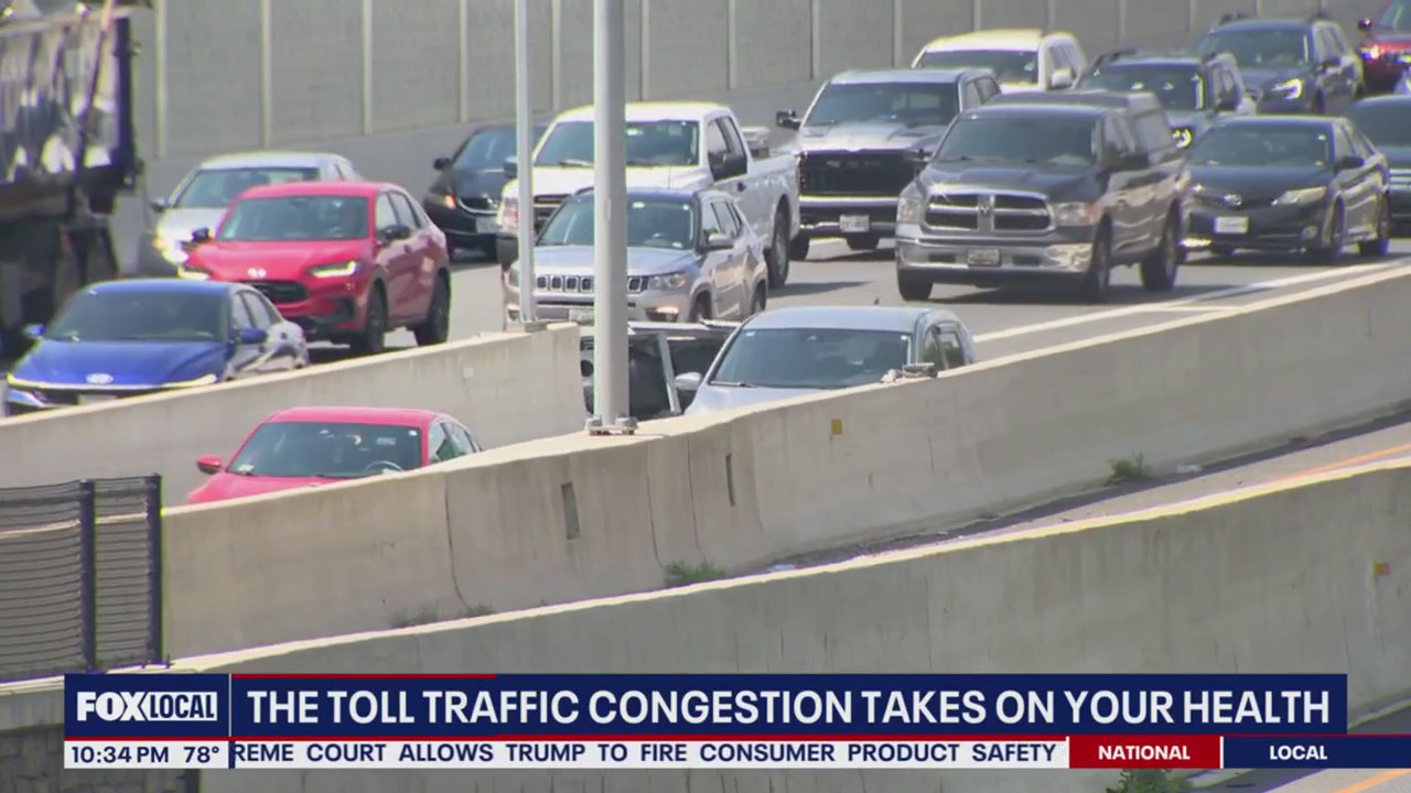Traffic congestion can take a toll on health, new report shows