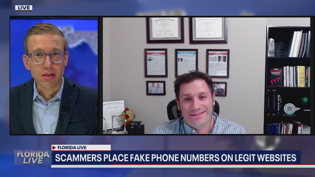 Scammers place fake phone numbers on legit websites