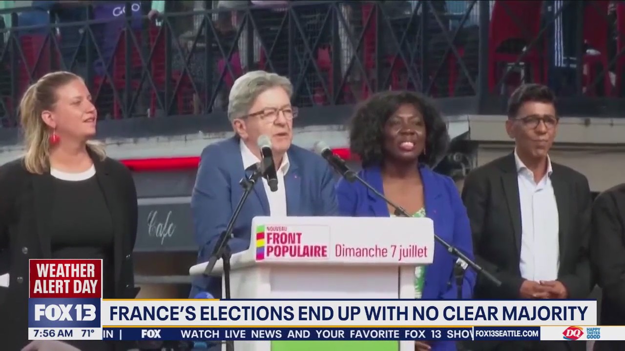 France's elections end with no clear majority