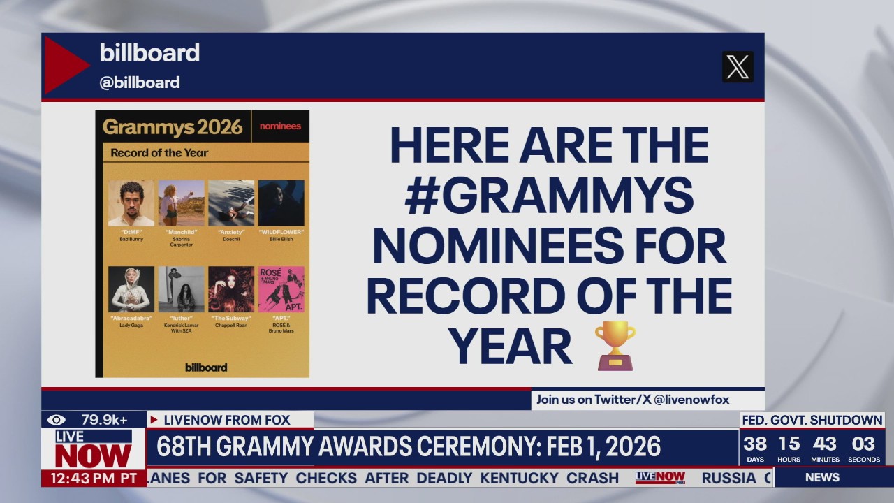 68th Grammy Awards: Feb. 1, 2026