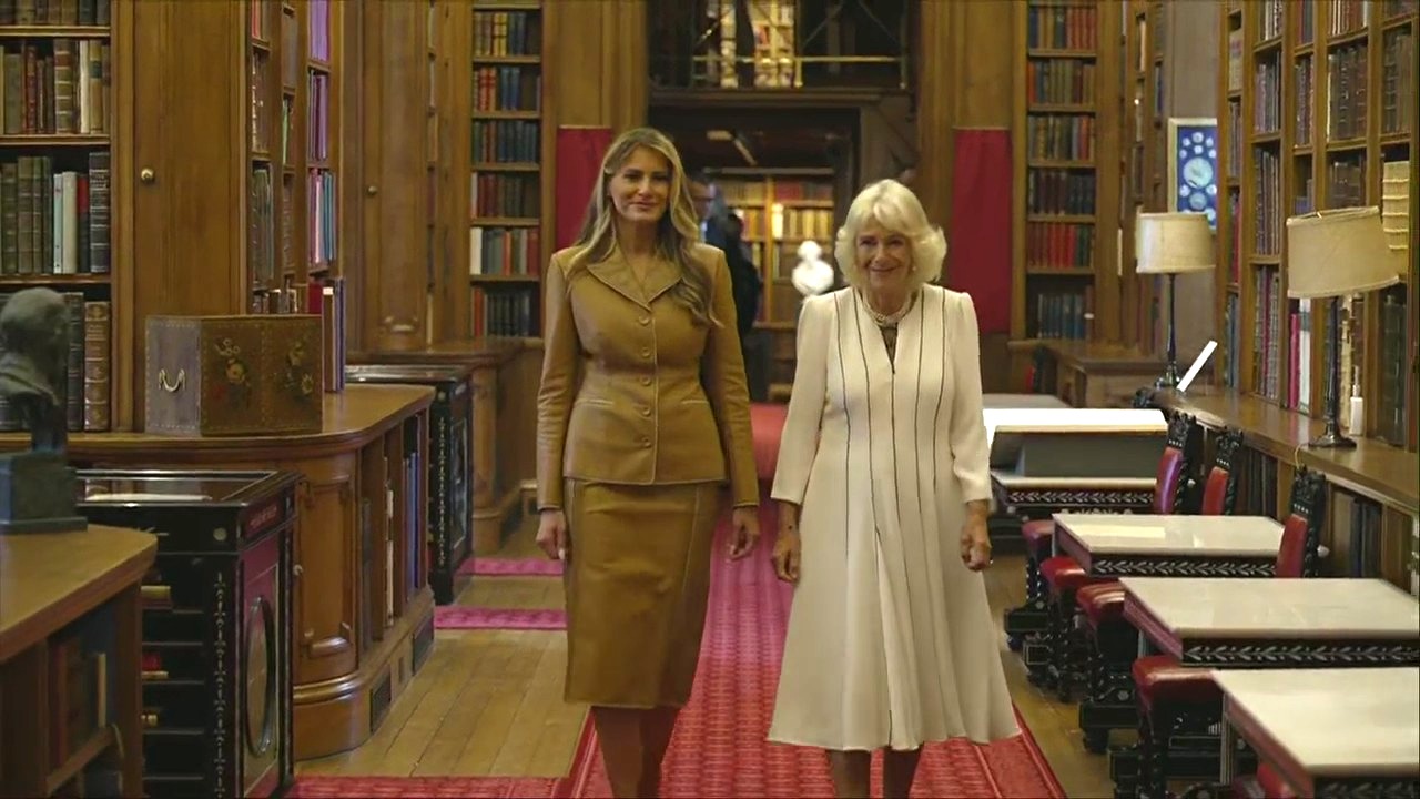 First Lady Melania Trump tours Windsor Castle in UK