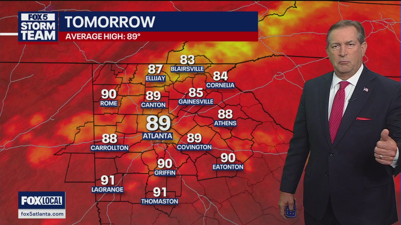 Monday evening forecast