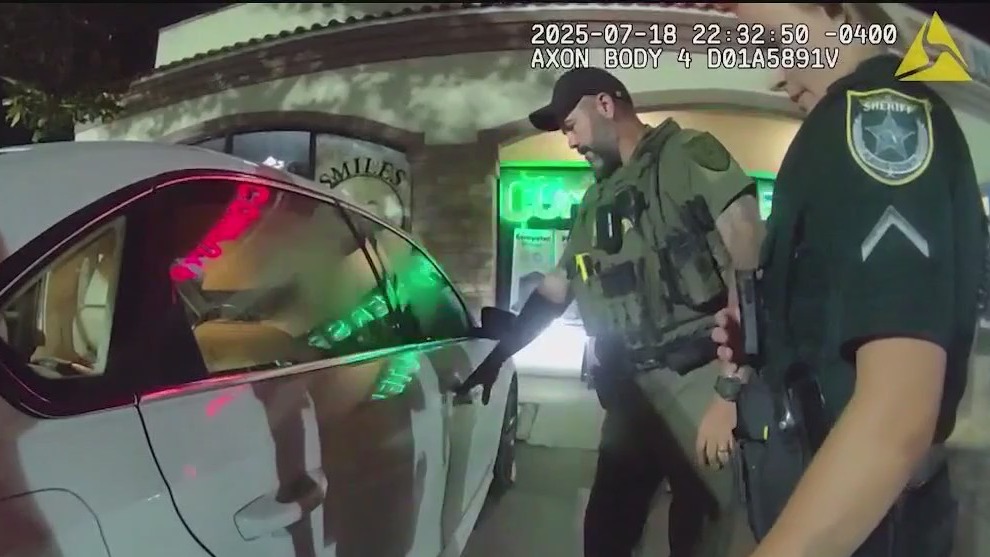 Couple left infant alone in running car outside bar, deputies say