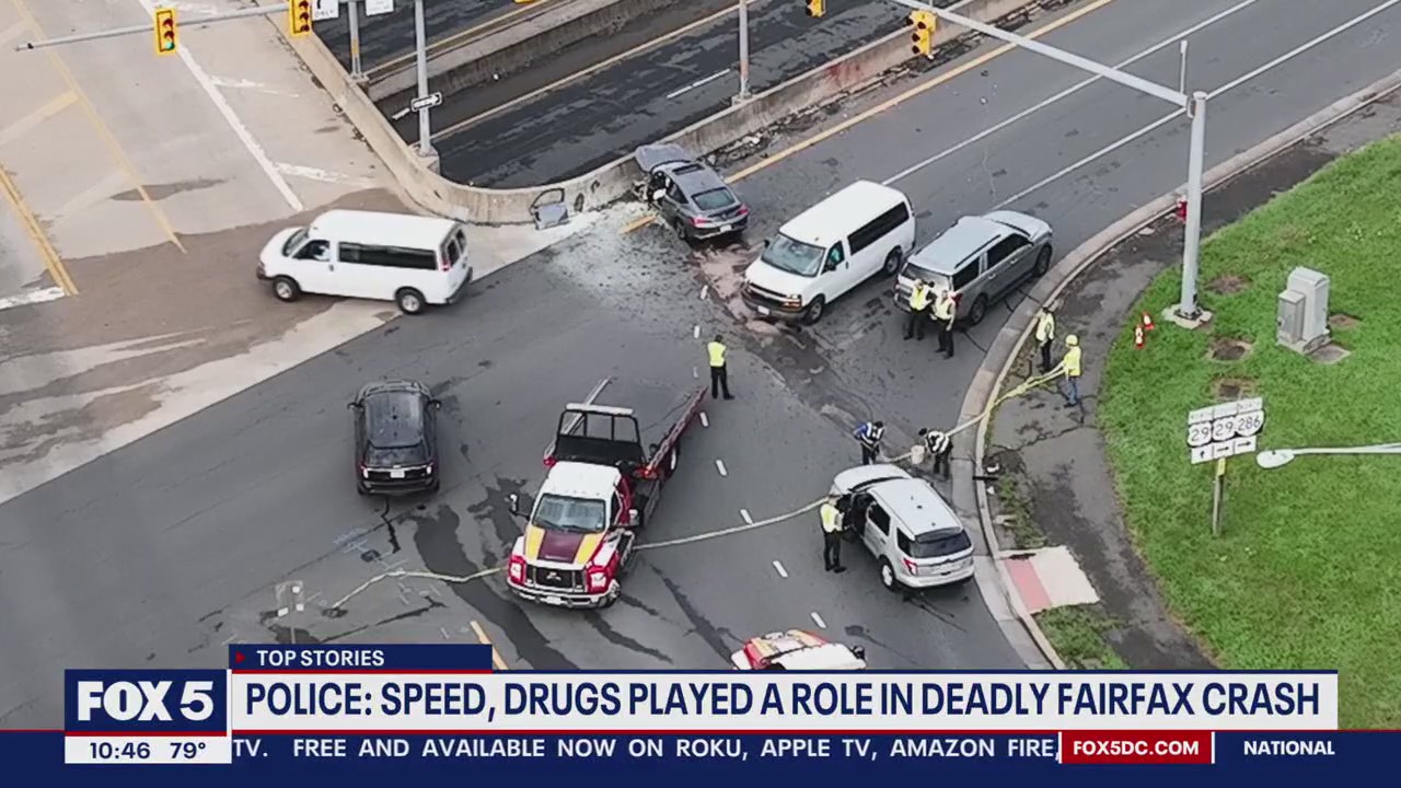 Drugs, speed played a role in deadly Fairfax crash: police