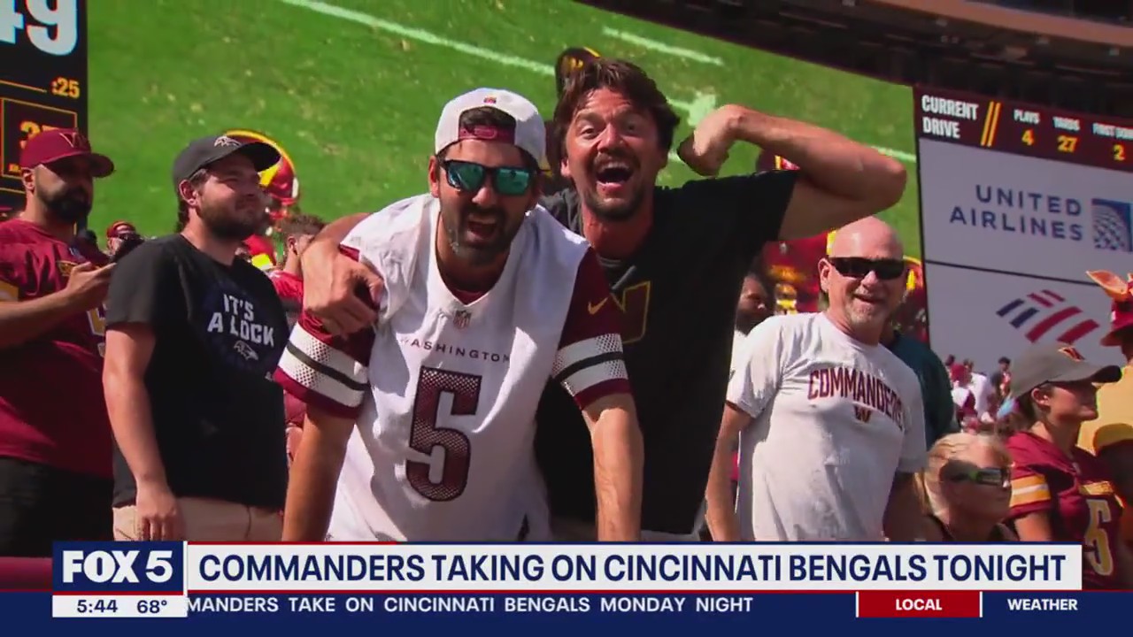Commanders fans have hope they can defeat Bengals Monday night