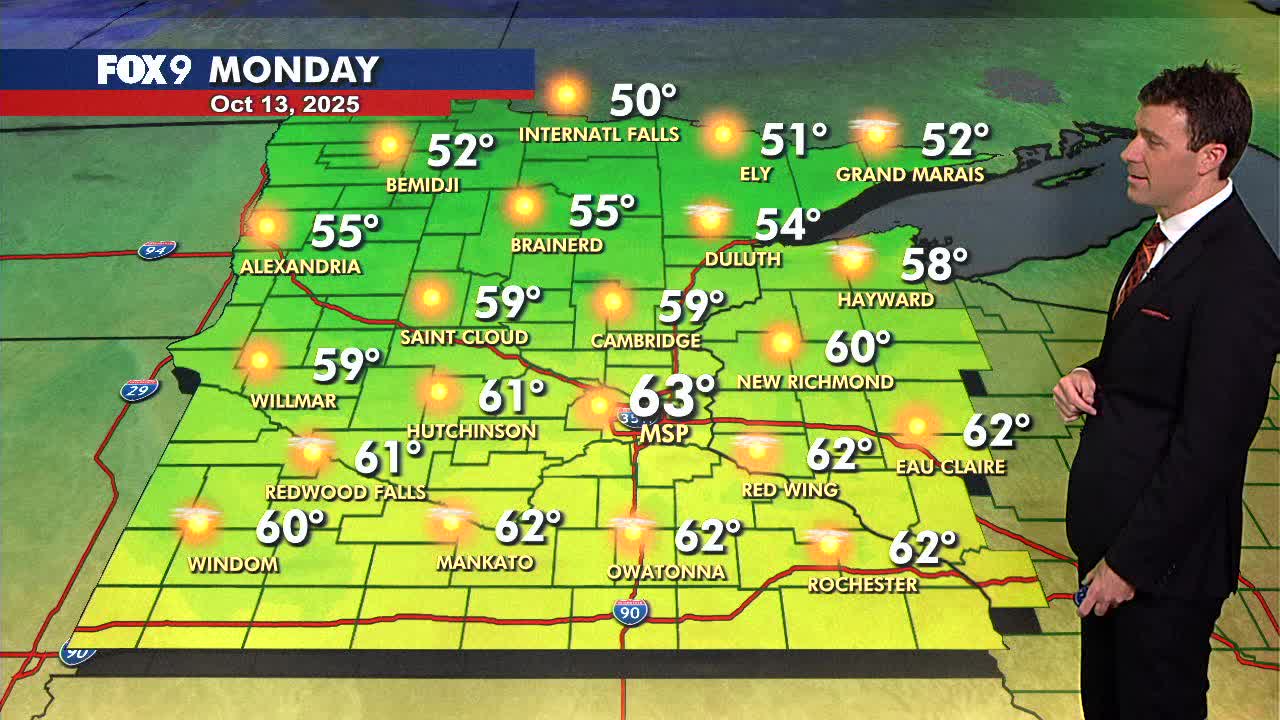 MN weather: Sunny, seasonable fall day Monday