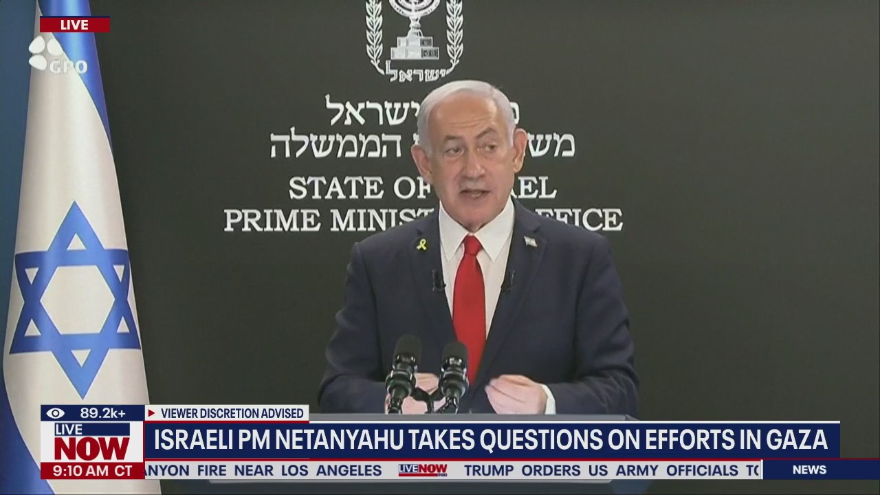 Israeli PM Netanyahu speaks on efforts in Gaza